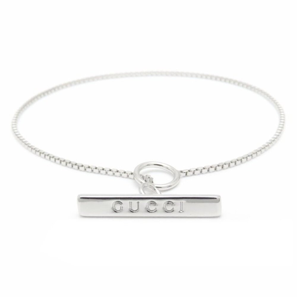 GUCCI 18k Silver Charm Bracelet